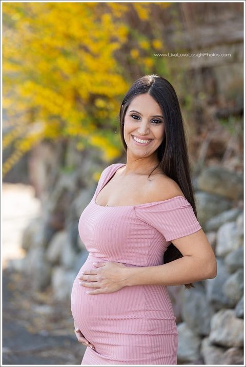 Beautiful expecting mama at her maternity photoshoot in Ridgewood